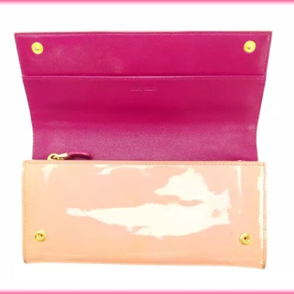 miumiu Wallet Purse Long Wallet Pink Woman Authentic Used - Picture 4 of 5